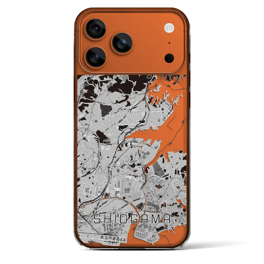 【塩竈(宮城県)】地図柄iPhoneケース(クリアタイプ)