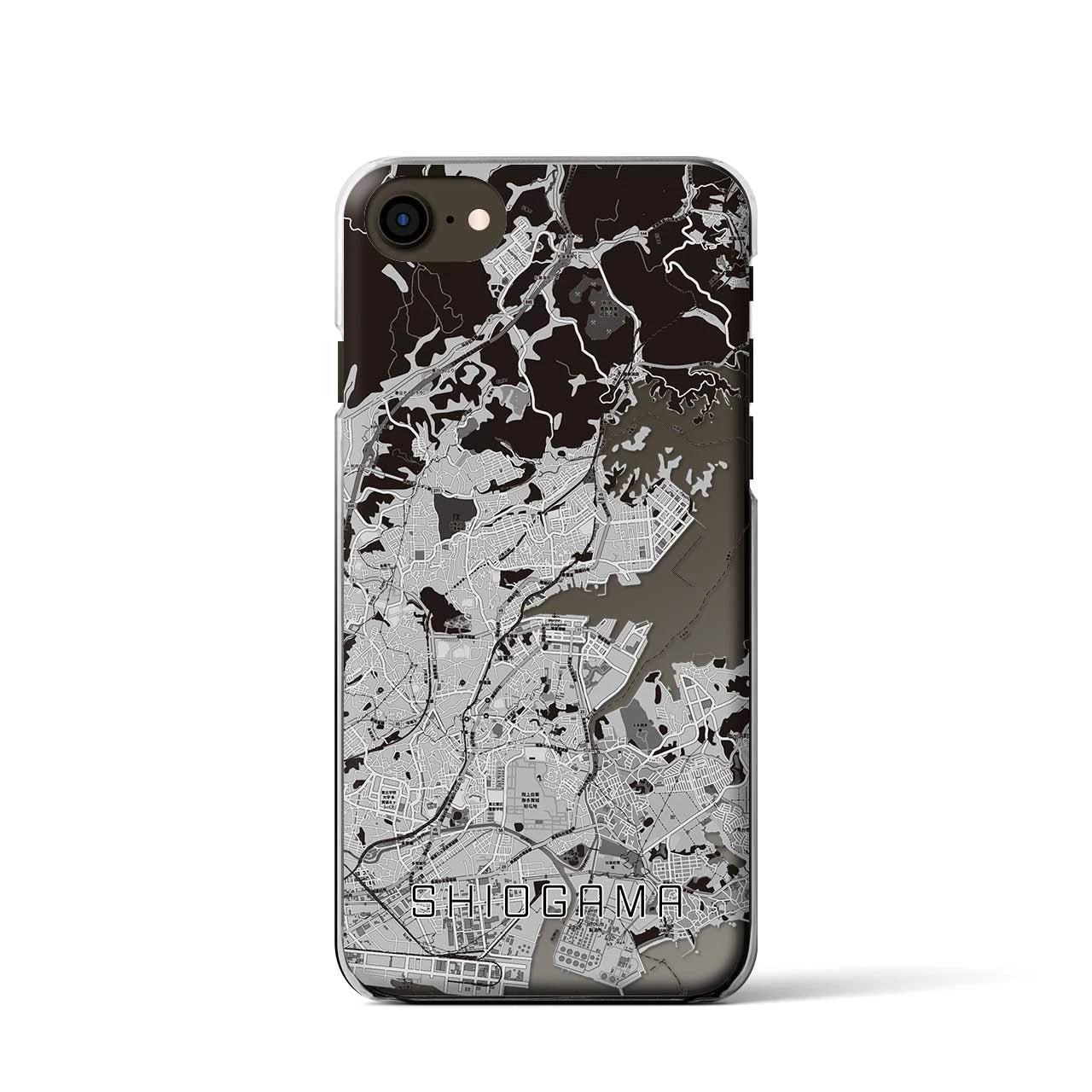 【塩竈(宮城県)】地図柄iPhoneケース(クリアタイプ)