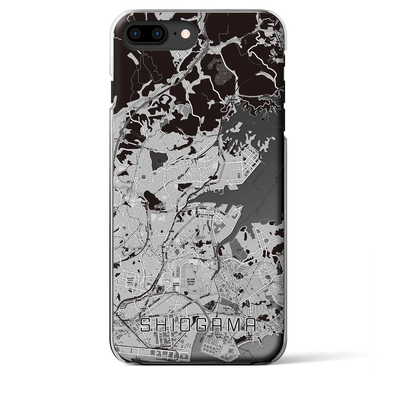 【塩竈(宮城県)】地図柄iPhoneケース(クリアタイプ)