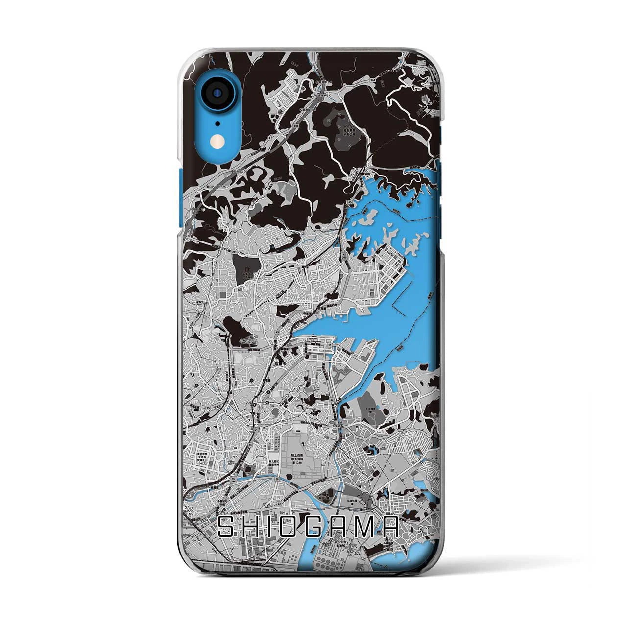 【塩竈(宮城県)】地図柄iPhoneケース(クリアタイプ)