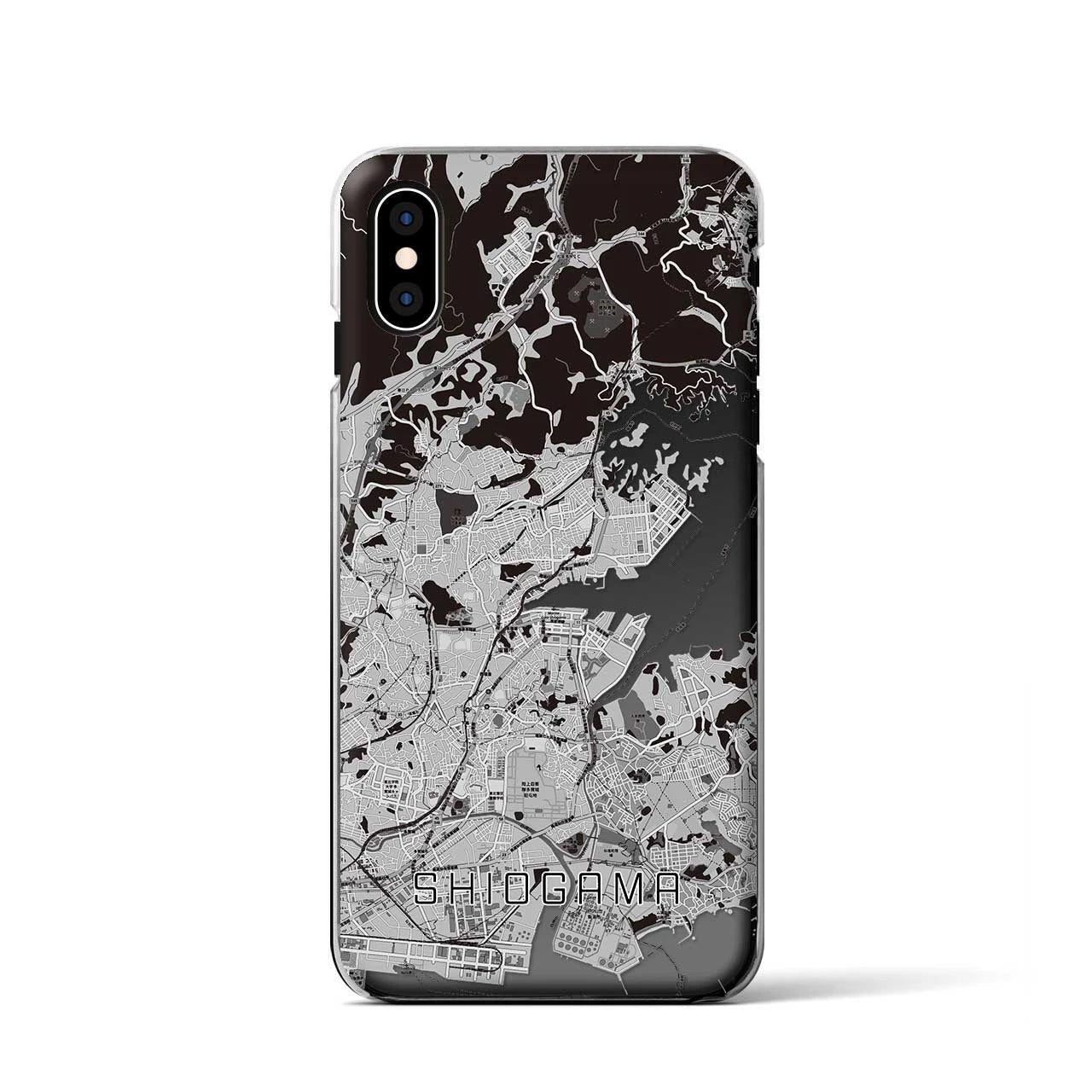 【塩竈(宮城県)】地図柄iPhoneケース(クリアタイプ)