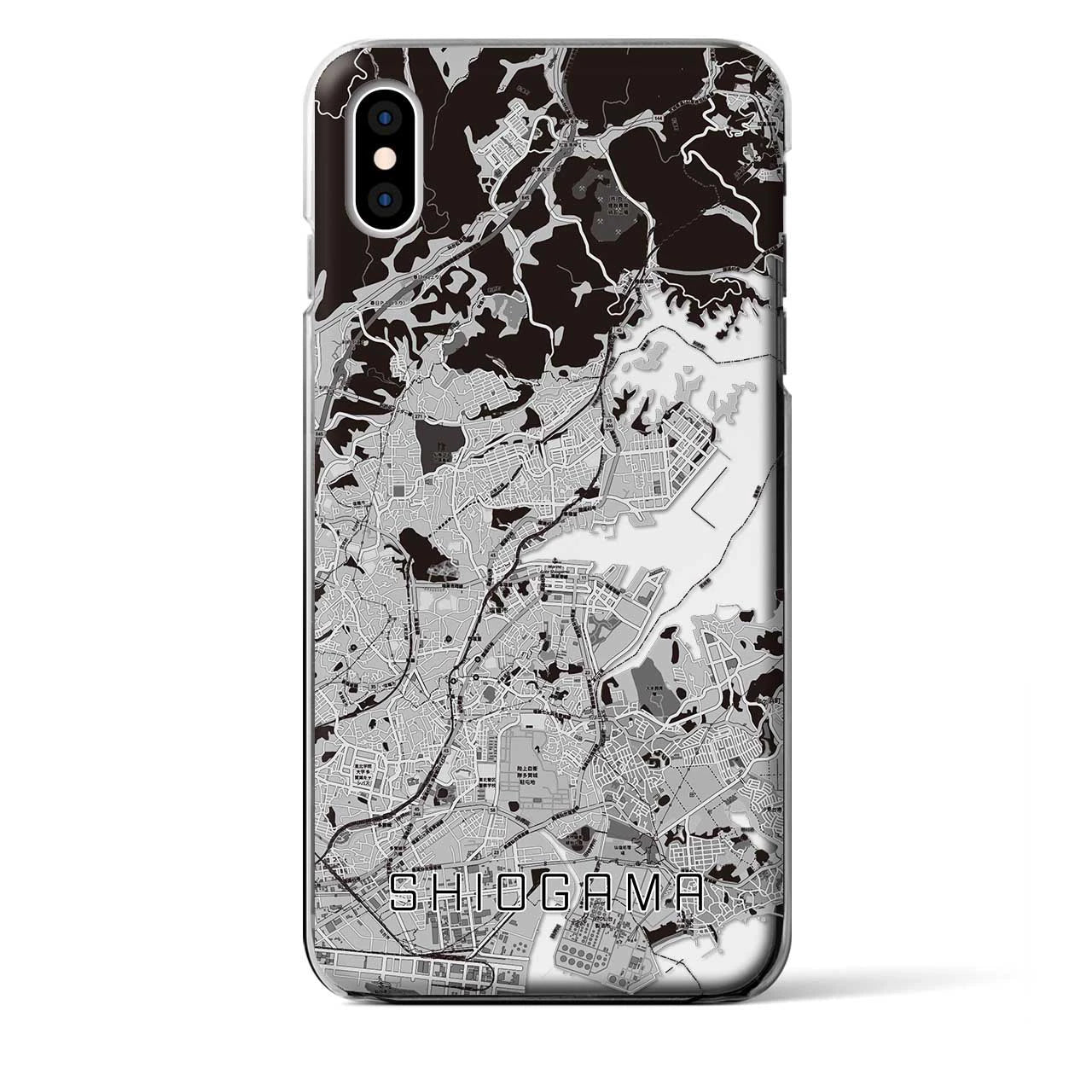 【塩竈(宮城県)】地図柄iPhoneケース(クリアタイプ)