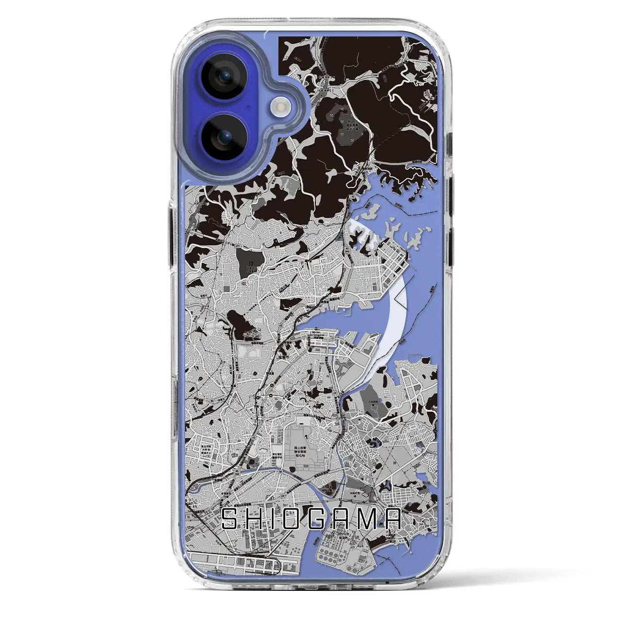 【塩竈(宮城県)】地図柄iPhoneケース(MagSafeタイプ)