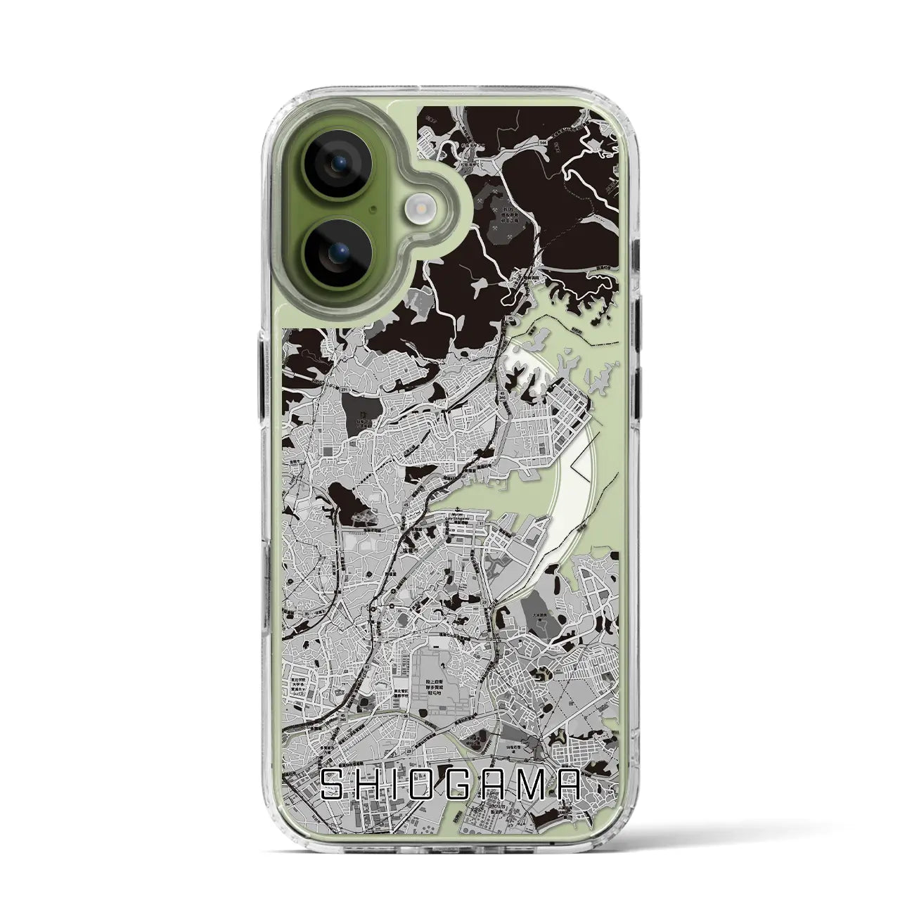 【塩竈(宮城県)】地図柄iPhoneケース(MagSafeタイプ)