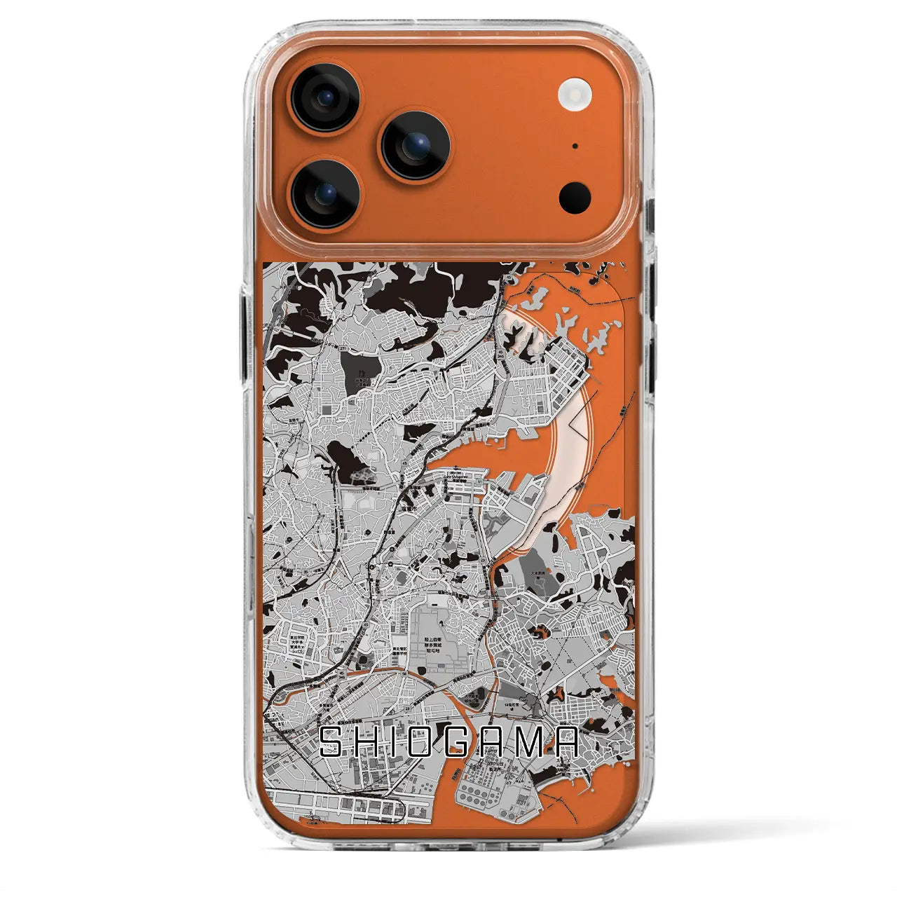 【塩竈(宮城県)】地図柄iPhoneケース(MagSafeタイプ)