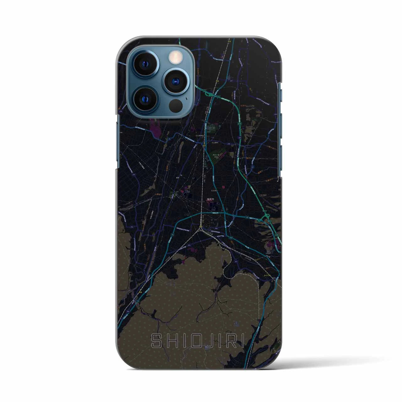 【塩尻(長野県)】地図柄iPhoneケース(バックカバータイプ)