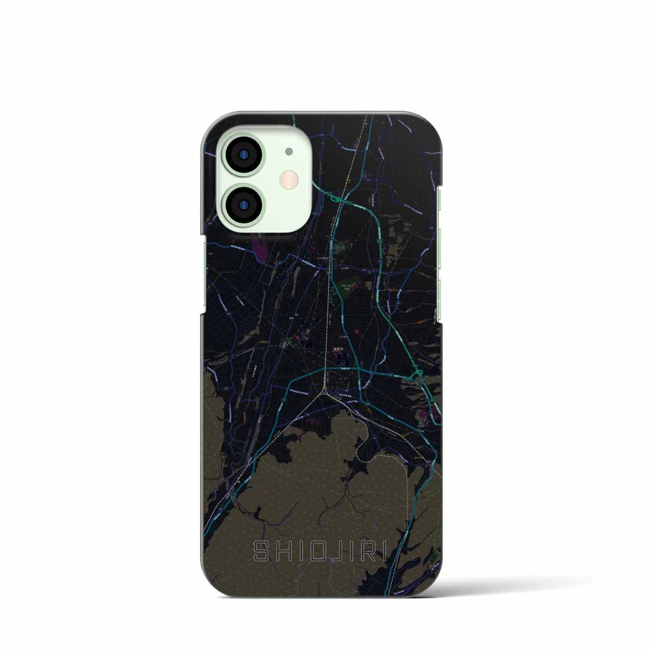 【塩尻(長野県)】地図柄iPhoneケース(バックカバータイプ)