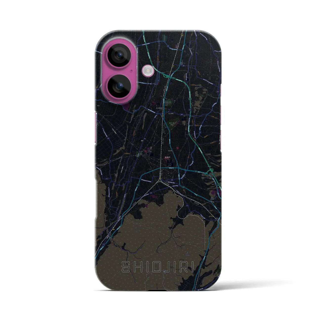 【塩尻(長野県)】地図柄iPhoneケース(バックカバータイプ)