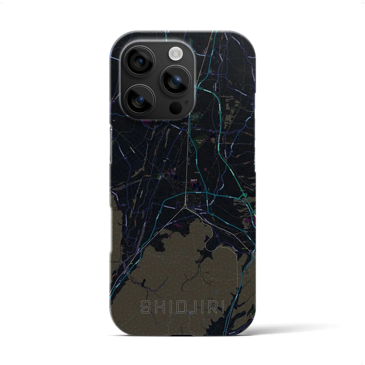 【塩尻(長野県)】地図柄iPhoneケース(バックカバータイプ)