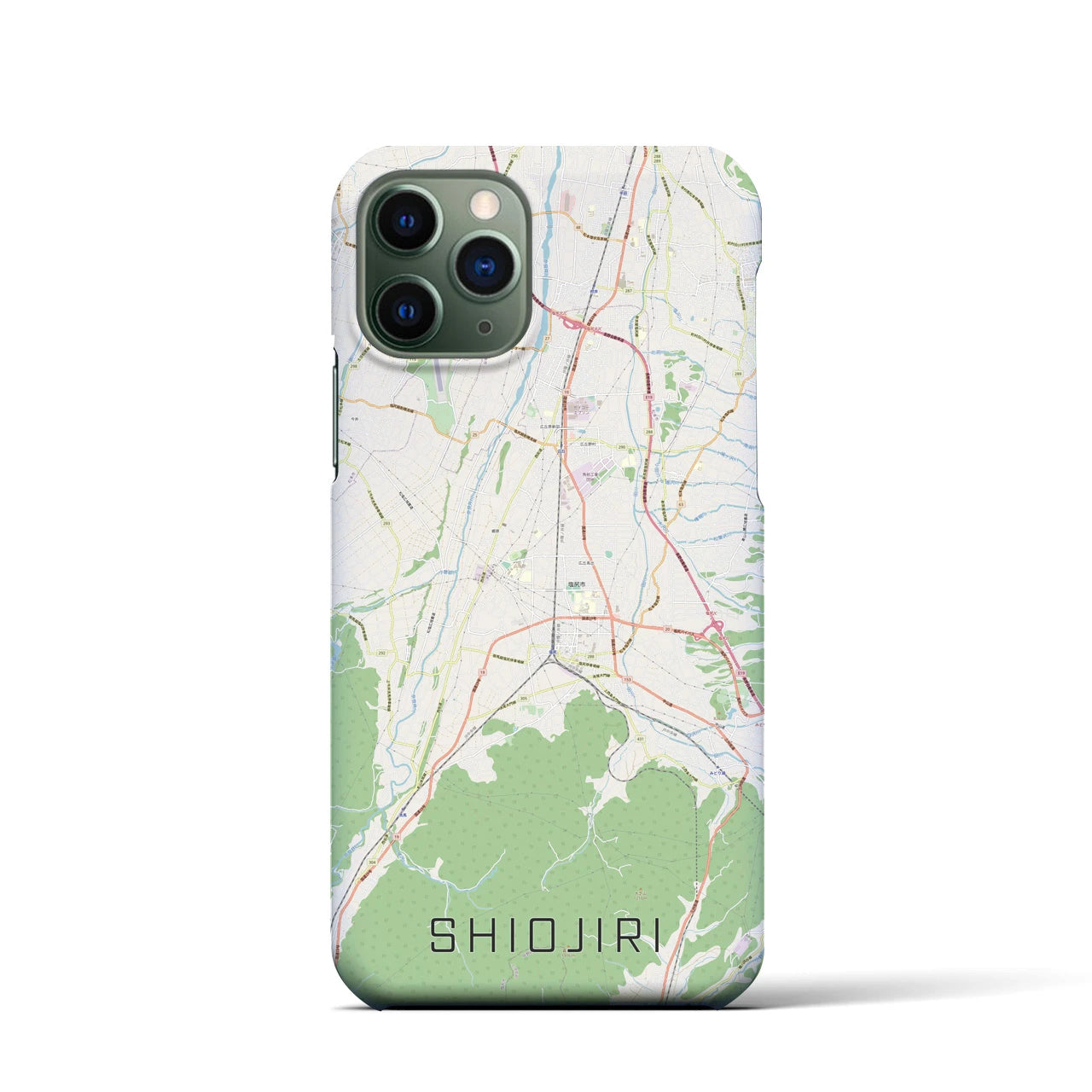 【塩尻(長野県)】地図柄iPhoneケース(バックカバータイプ)