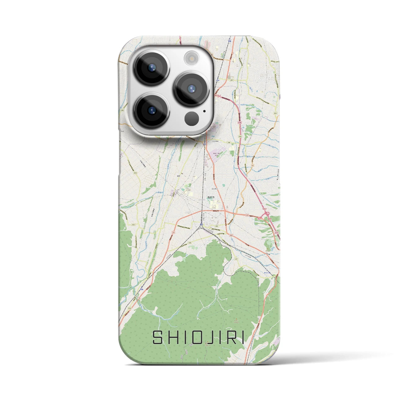 【塩尻(長野県)】地図柄iPhoneケース(バックカバータイプ)