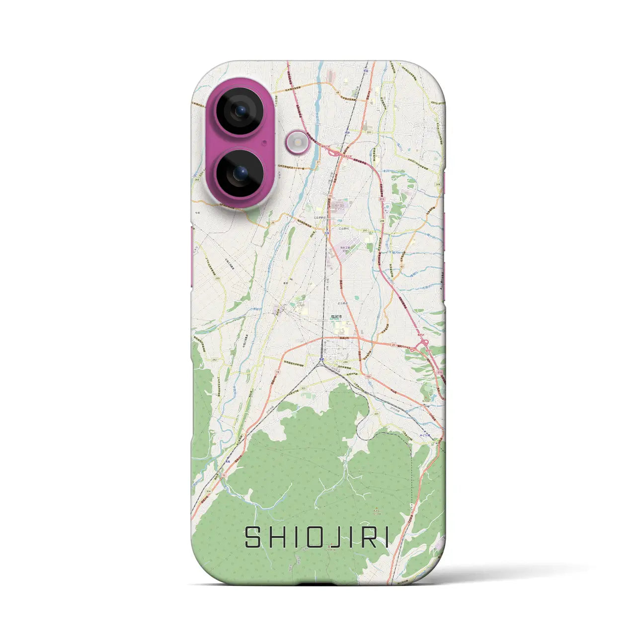 【塩尻(長野県)】地図柄iPhoneケース(バックカバータイプ)