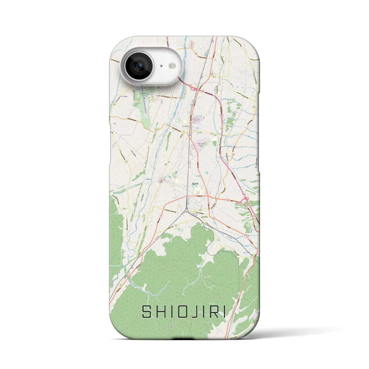 【塩尻(長野県)】地図柄iPhoneケース(バックカバータイプ)