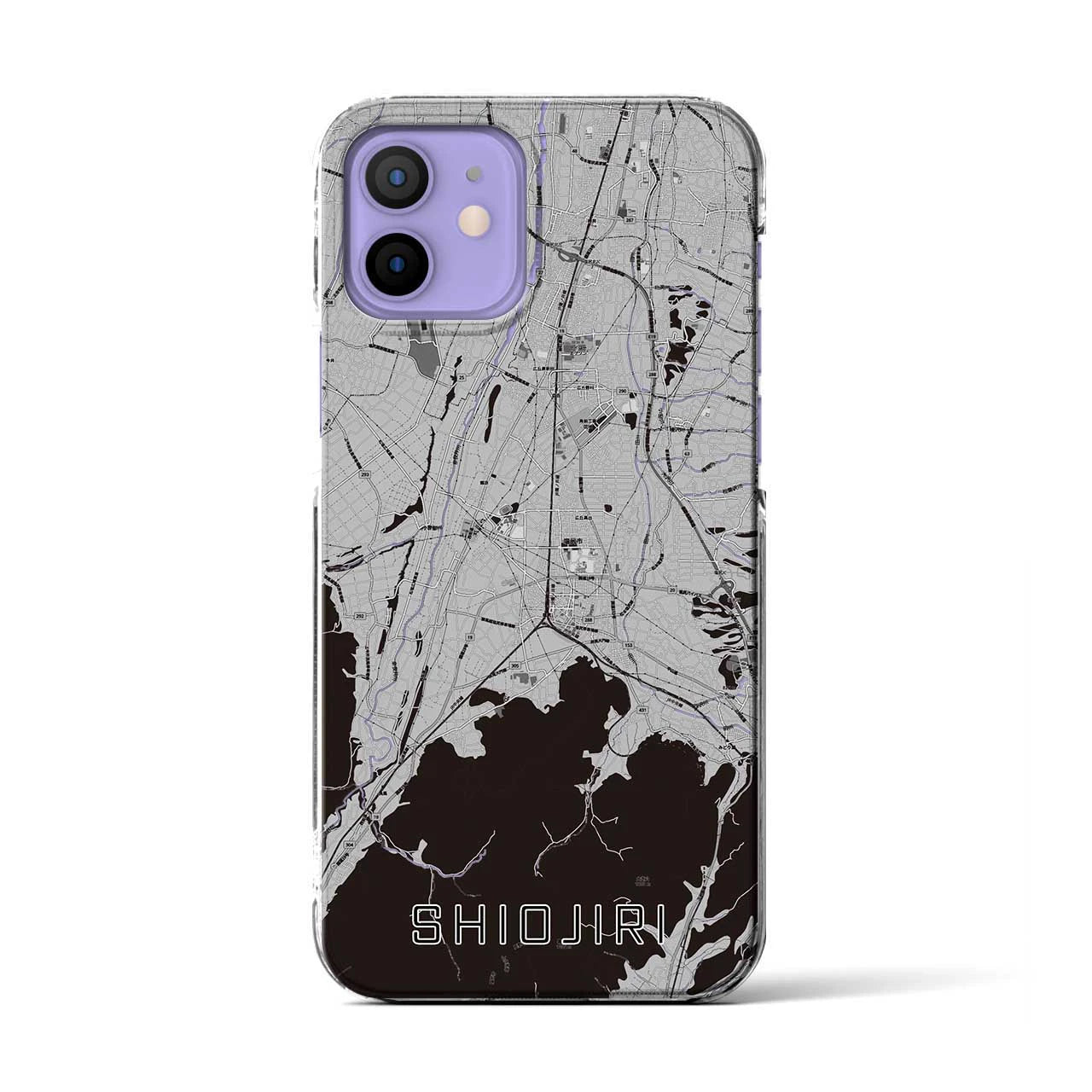 【塩尻(長野県)】地図柄iPhoneケース(クリアタイプ)