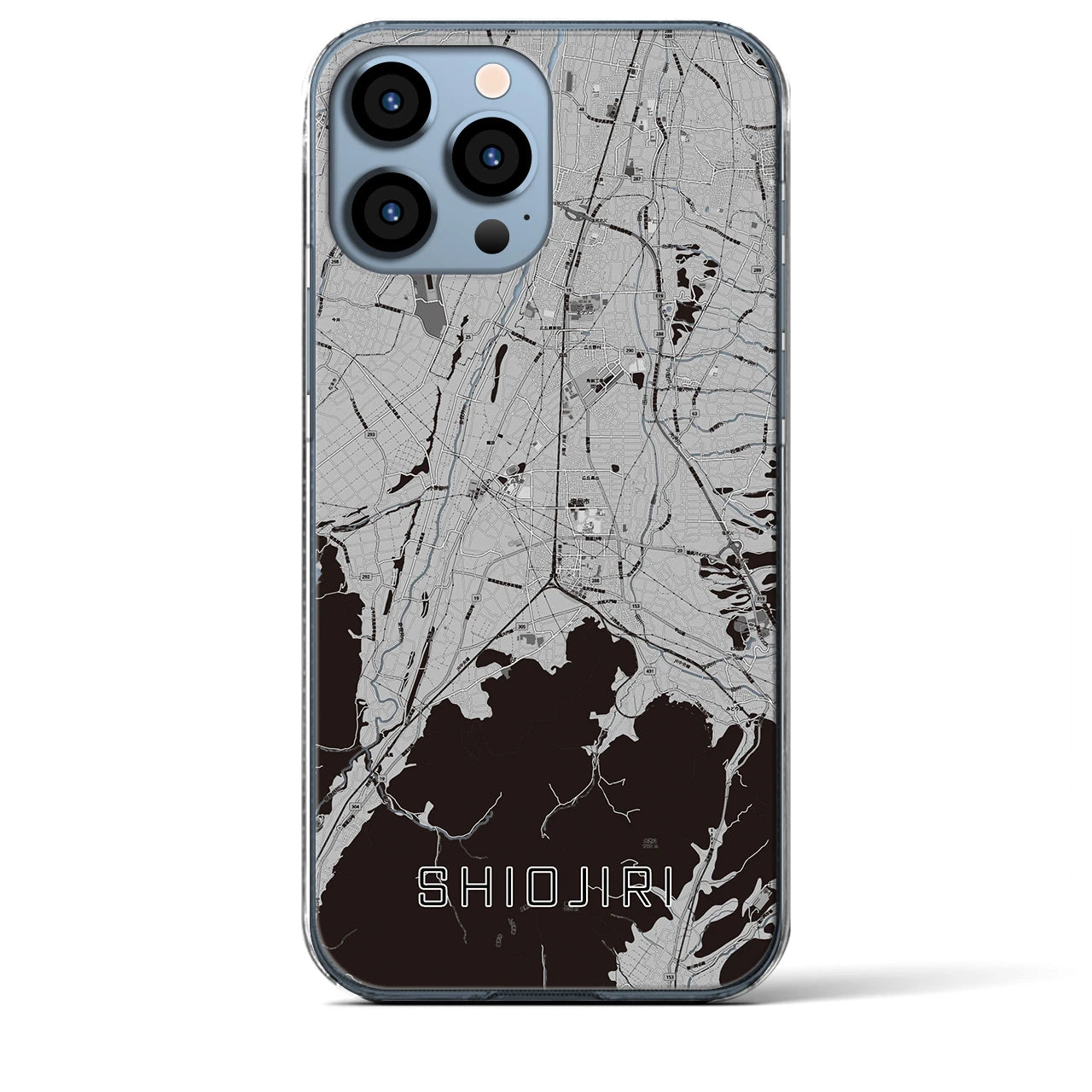 【塩尻(長野県)】地図柄iPhoneケース(クリアタイプ)