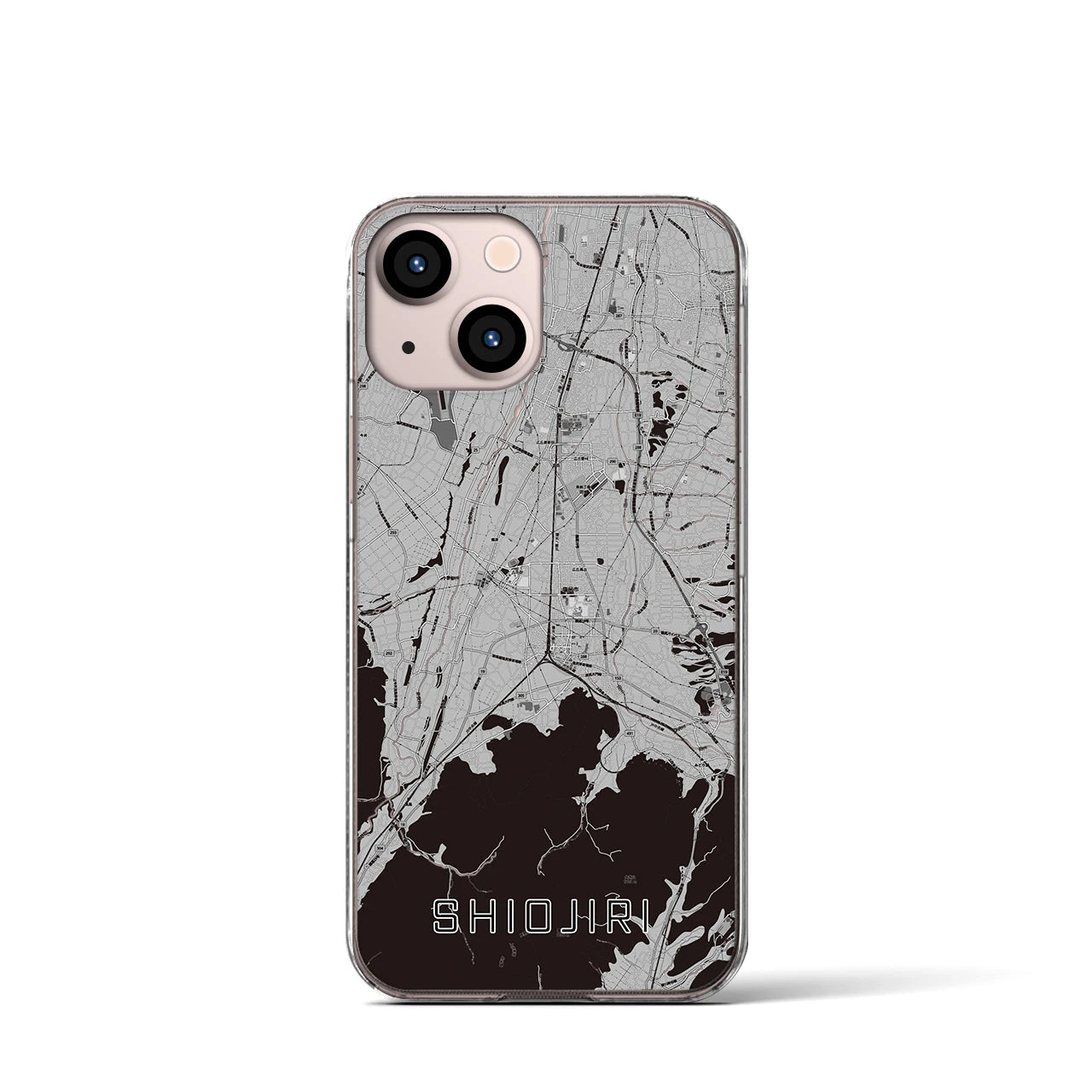 【塩尻(長野県)】地図柄iPhoneケース(クリアタイプ)