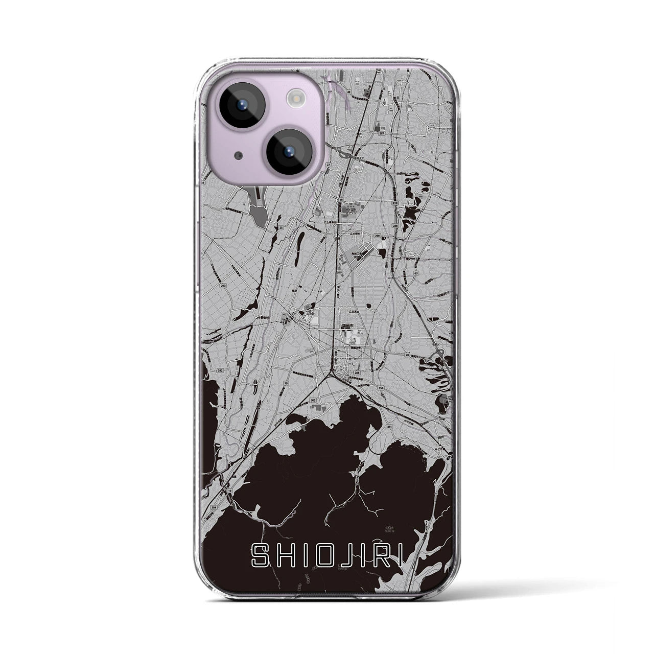 【塩尻(長野県)】地図柄iPhoneケース(クリアタイプ)