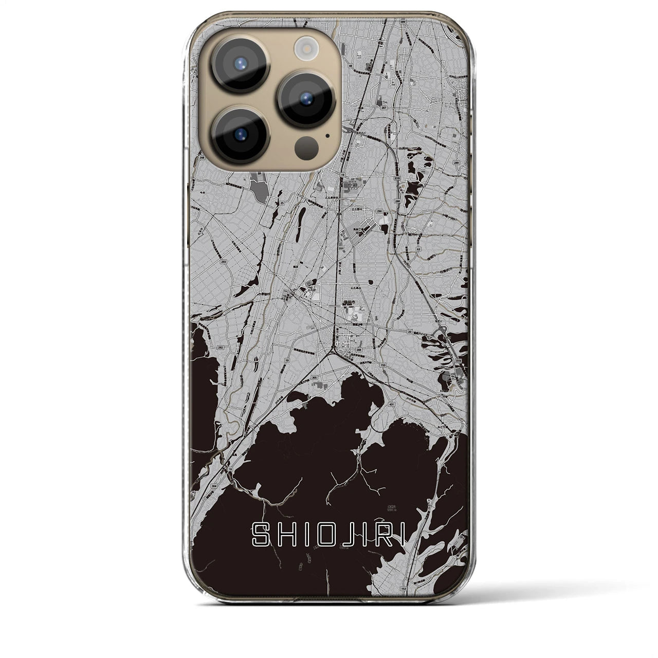 【塩尻(長野県)】地図柄iPhoneケース(クリアタイプ)