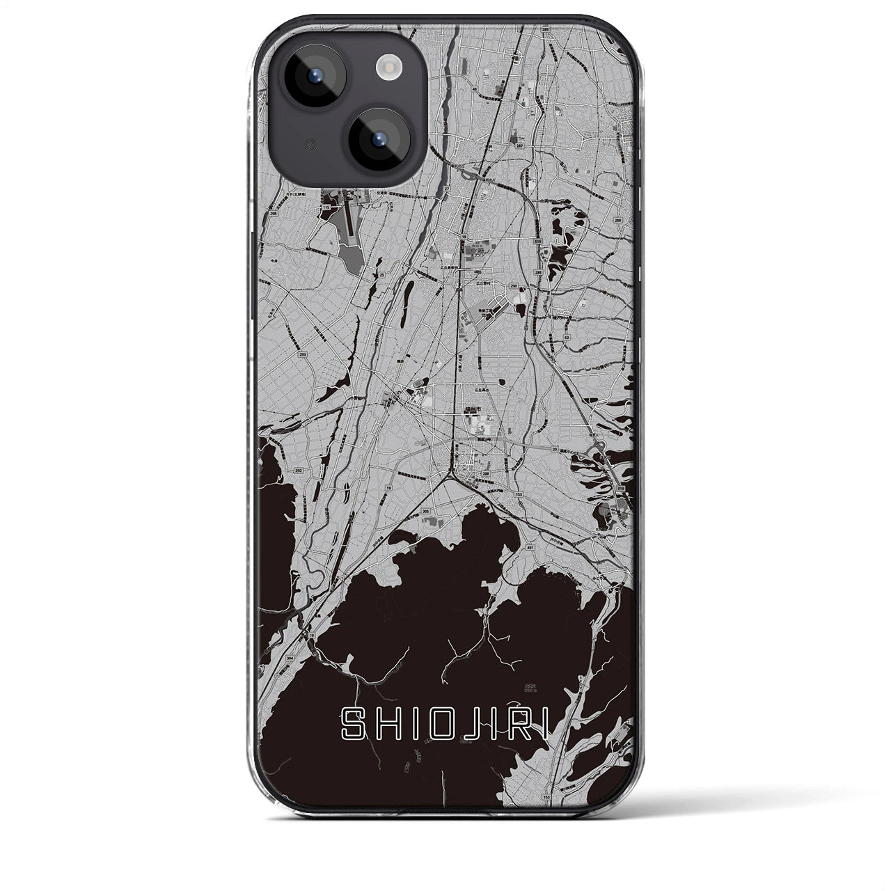 【塩尻(長野県)】地図柄iPhoneケース(クリアタイプ)