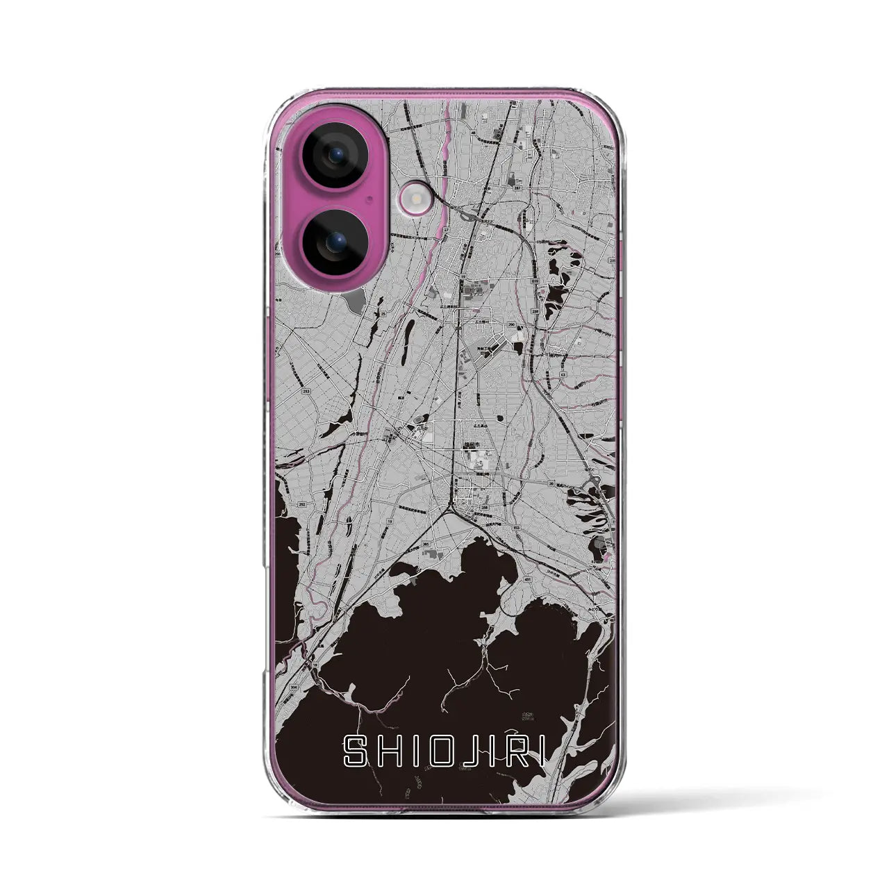 【塩尻(長野県)】地図柄iPhoneケース(クリアタイプ)
