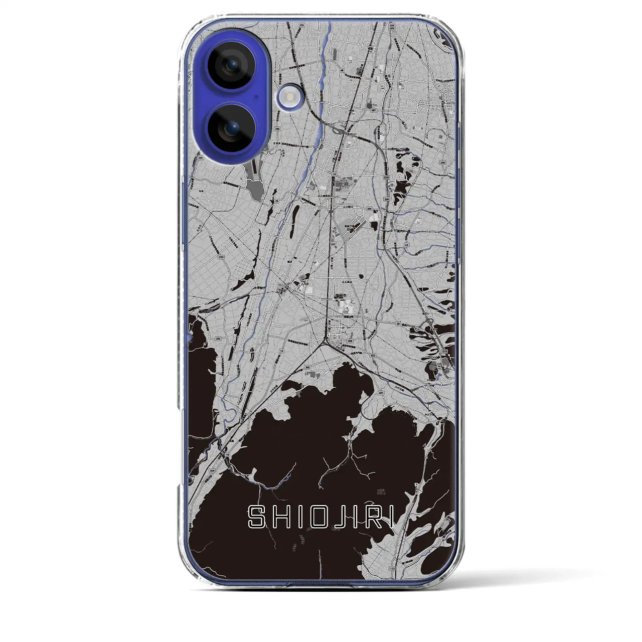 【塩尻(長野県)】地図柄iPhoneケース(クリアタイプ)