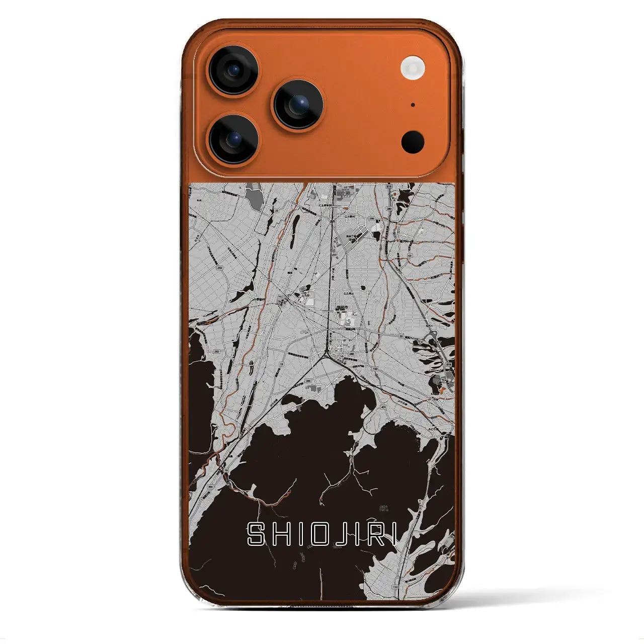 【塩尻(長野県)】地図柄iPhoneケース(クリアタイプ)