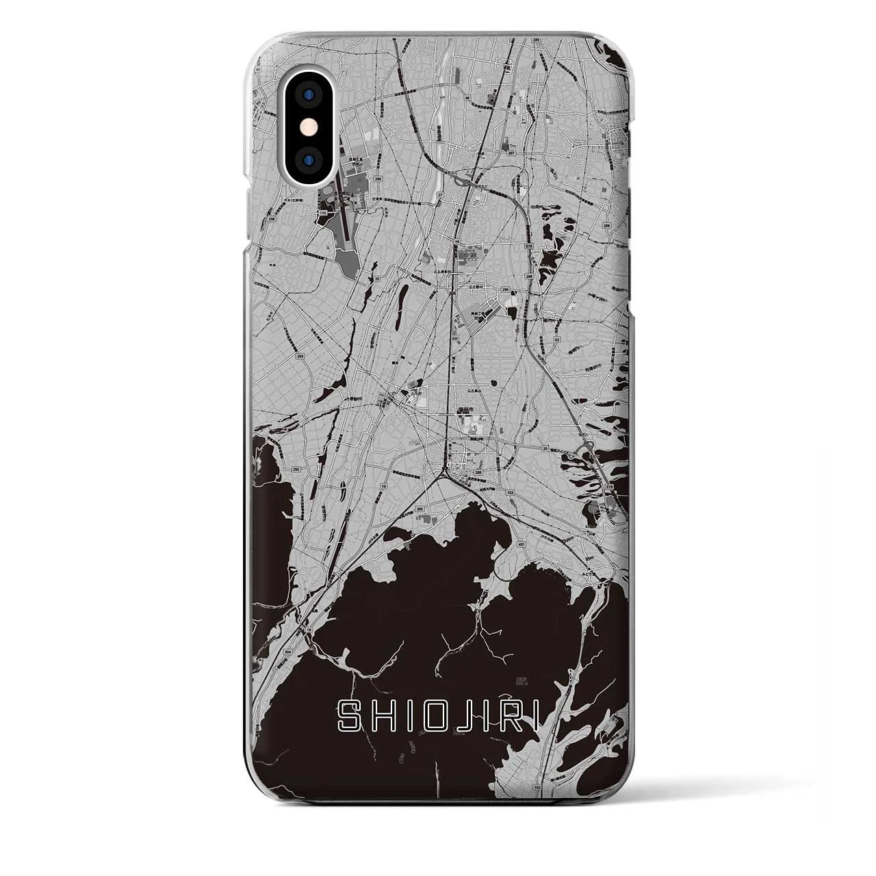 【塩尻(長野県)】地図柄iPhoneケース(クリアタイプ)