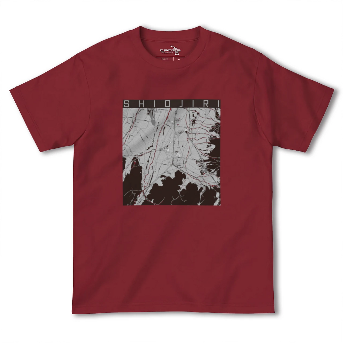 【塩尻(長野県)】地図柄ヘビーウェイトTシャツ