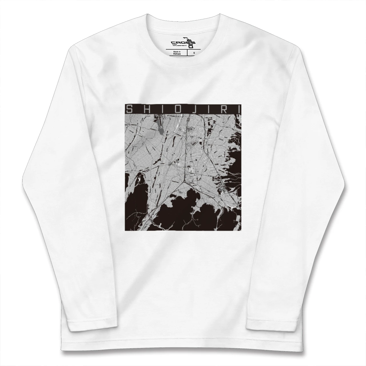 【塩尻(長野県)】地図柄ロングスリーブTシャツ