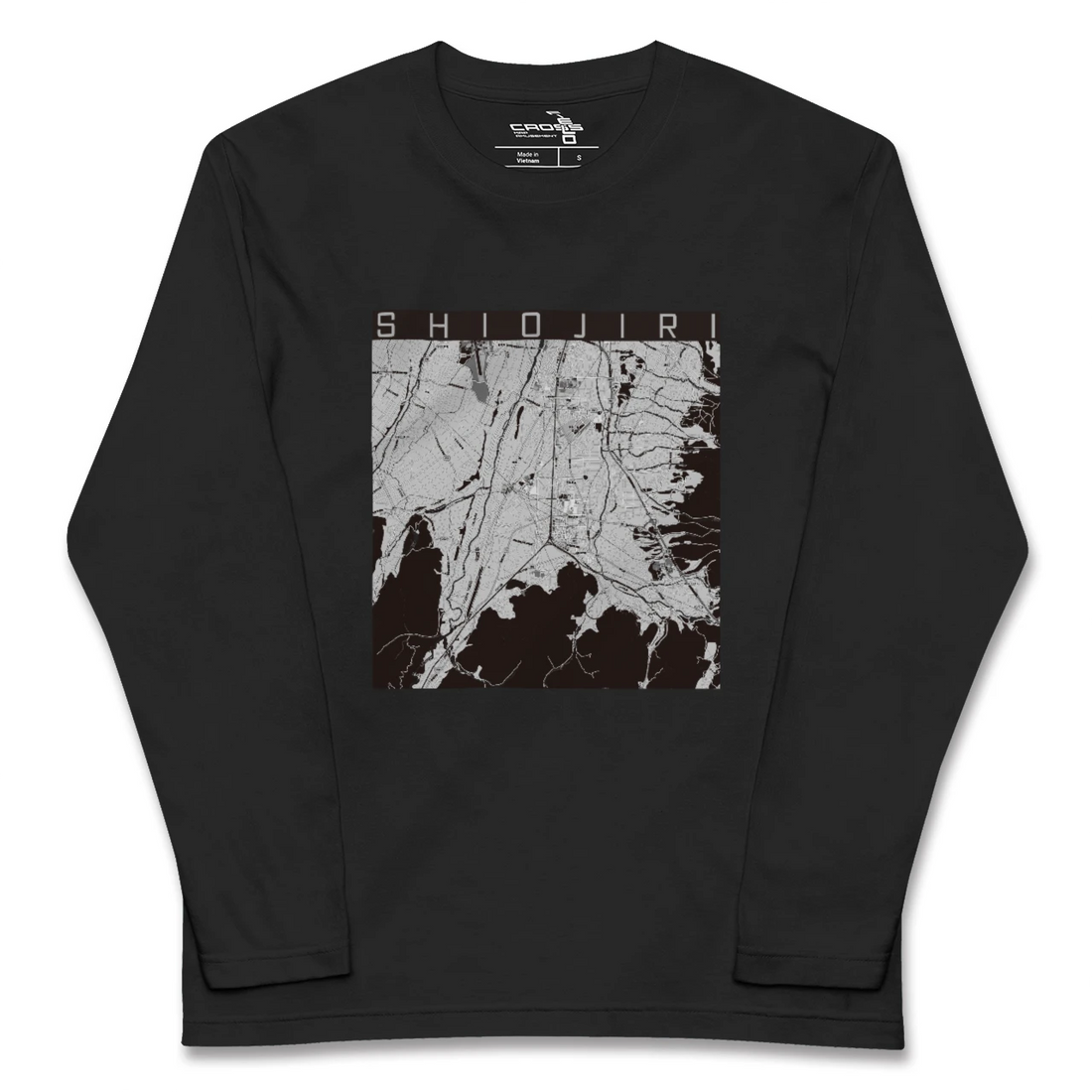 【塩尻(長野県)】地図柄ロングスリーブTシャツ