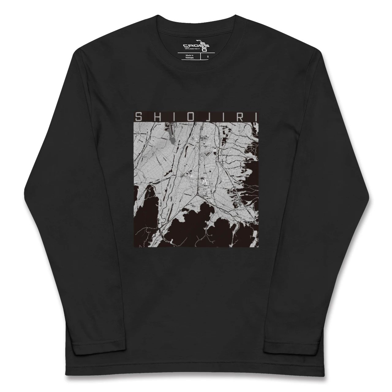 【塩尻(長野県)】地図柄ロングスリーブTシャツ