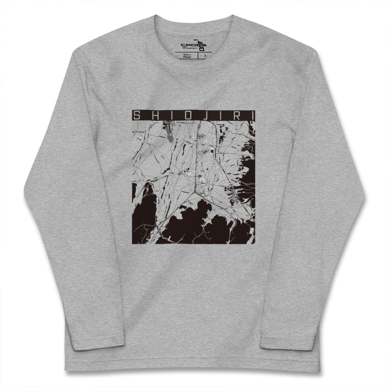【塩尻(長野県)】地図柄ロングスリーブTシャツ