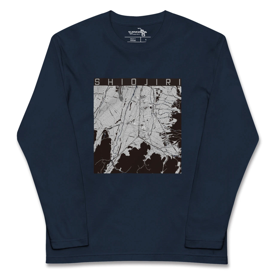 【塩尻(長野県)】地図柄ロングスリーブTシャツ