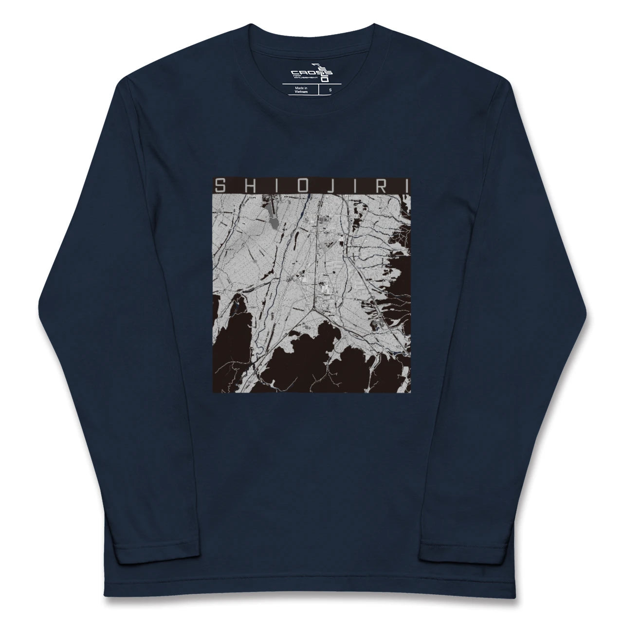 【塩尻(長野県)】地図柄ロングスリーブTシャツ