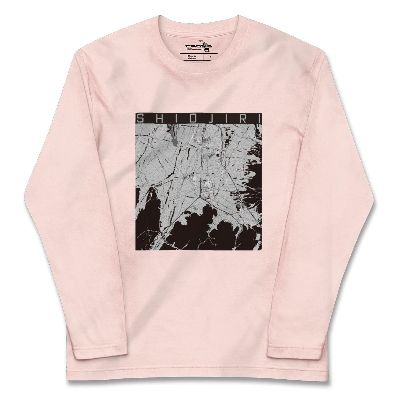 【塩尻(長野県)】地図柄ロングスリーブTシャツ