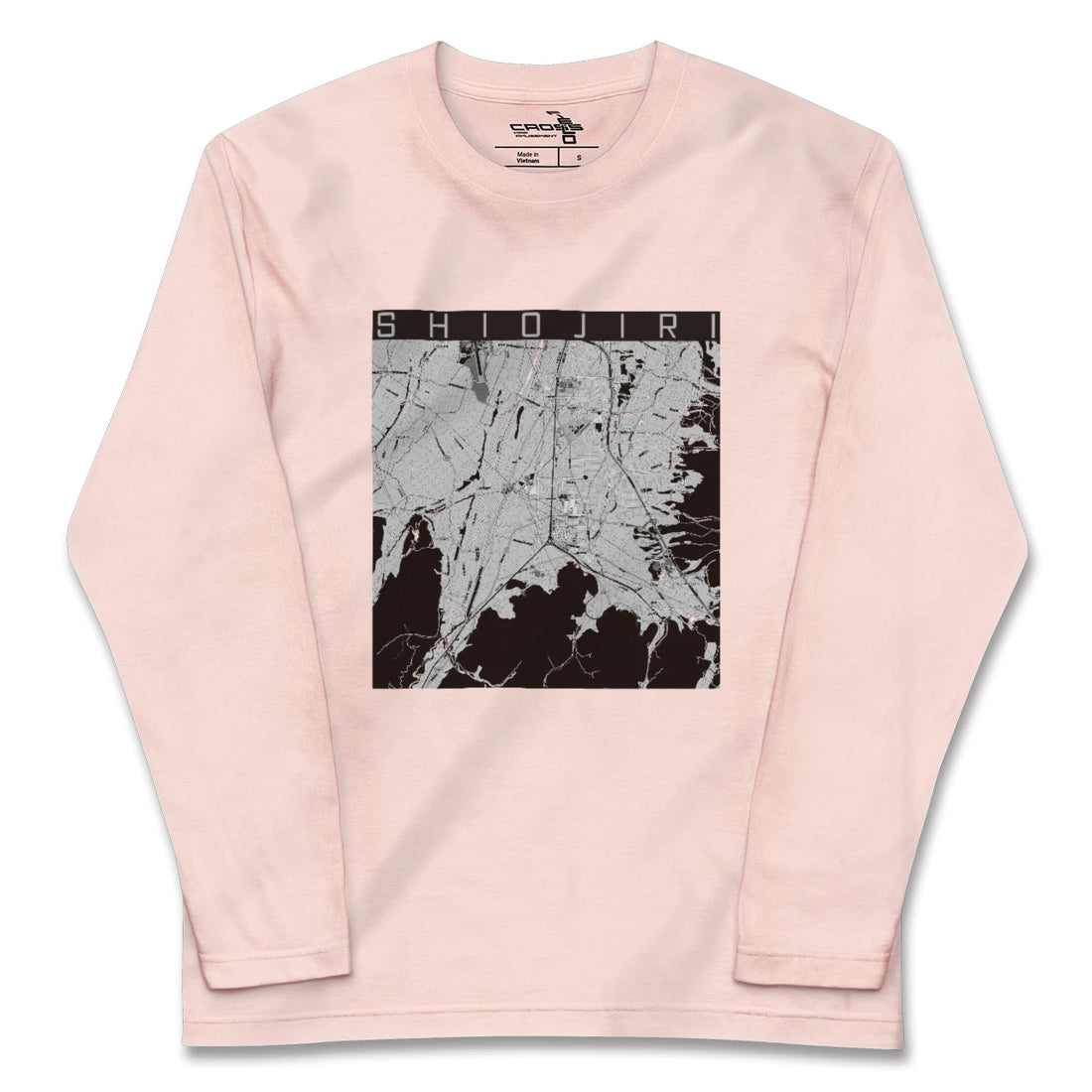 【塩尻(長野県)】地図柄ロングスリーブTシャツ