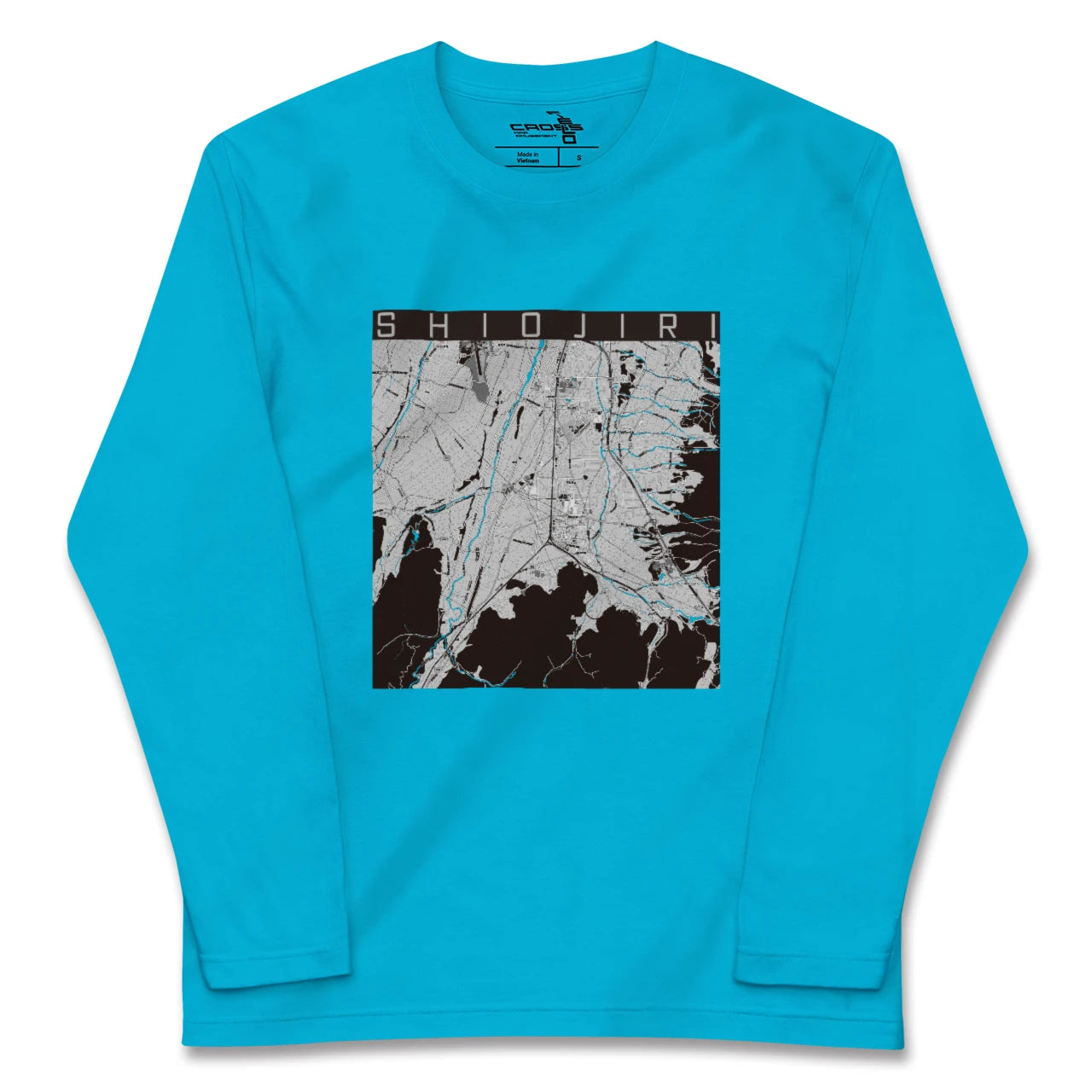 【塩尻(長野県)】地図柄ロングスリーブTシャツ