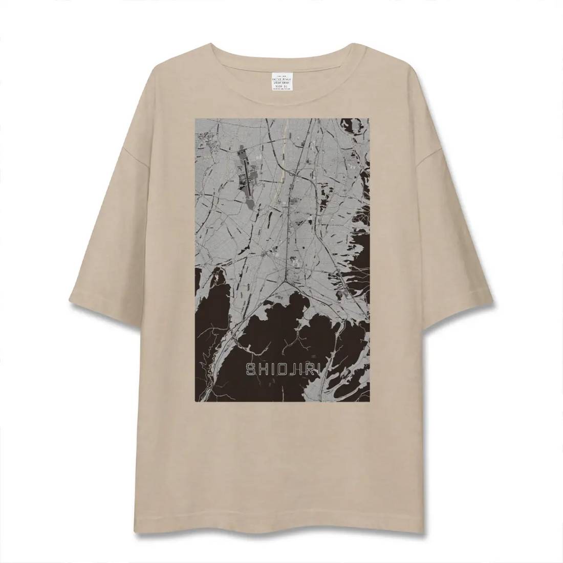 【塩尻(長野県)】地図柄ビッグシルエットTシャツ