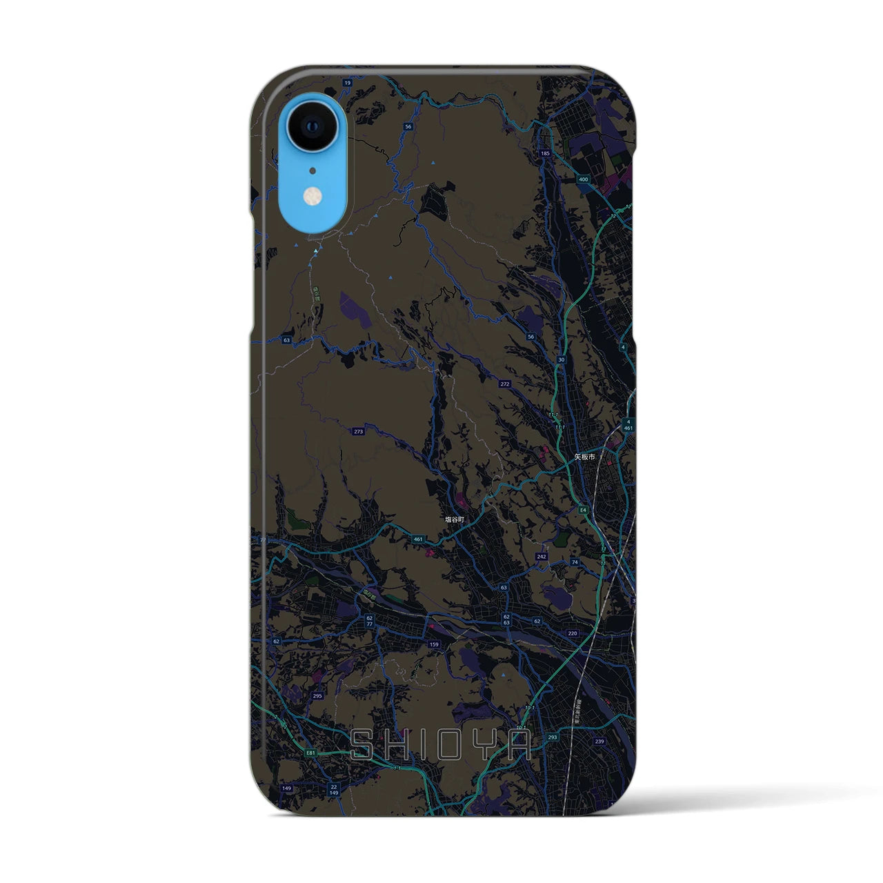 【塩谷(栃木県)】地図柄iPhoneケース(バックカバータイプ)