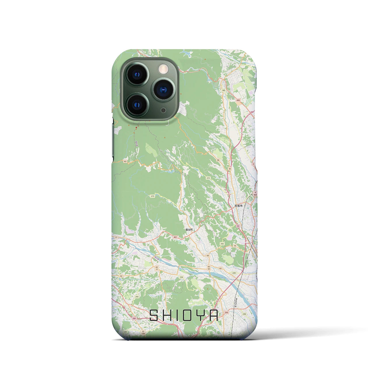 【塩谷(栃木県)】地図柄iPhoneケース(バックカバータイプ)