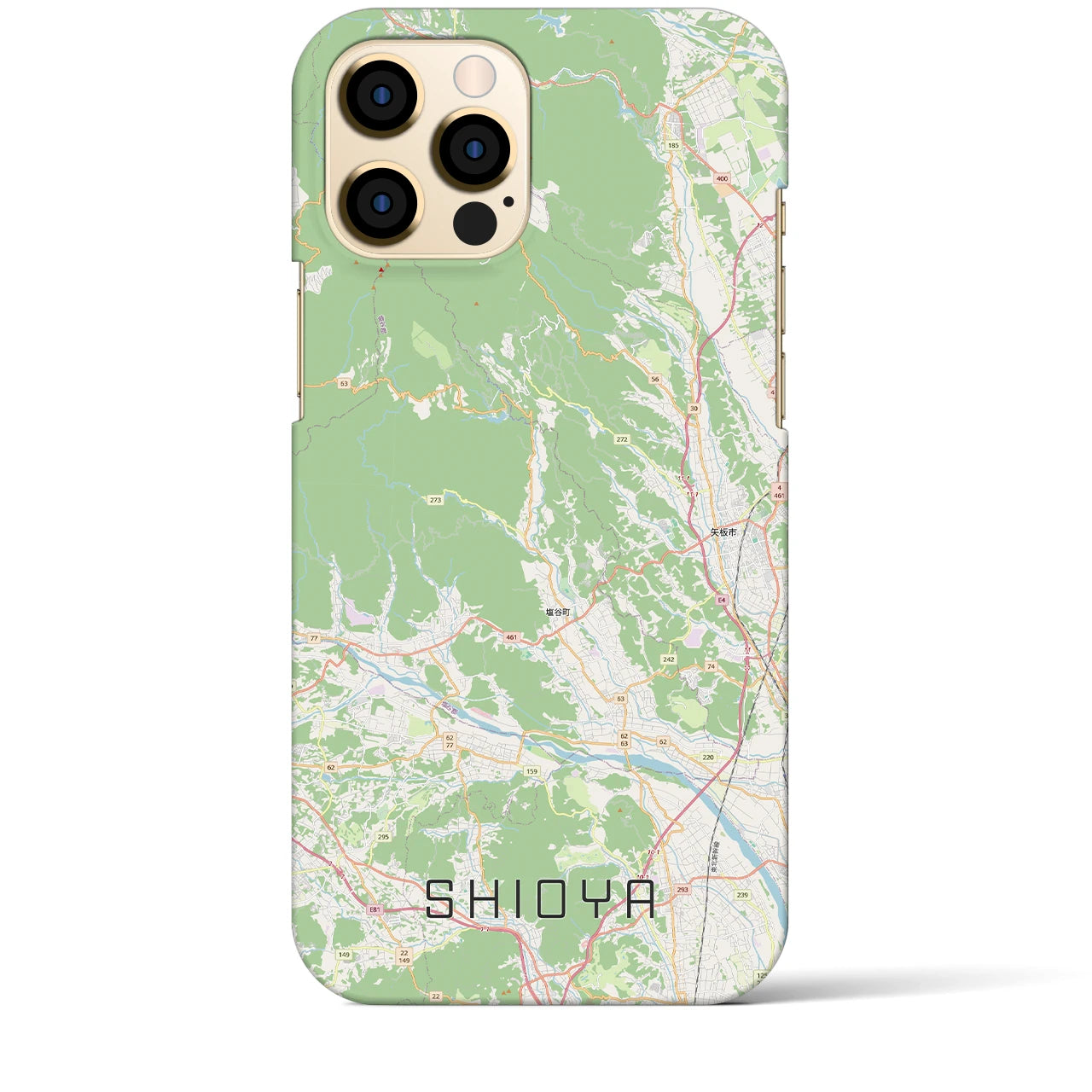【塩谷(栃木県)】地図柄iPhoneケース(バックカバータイプ)