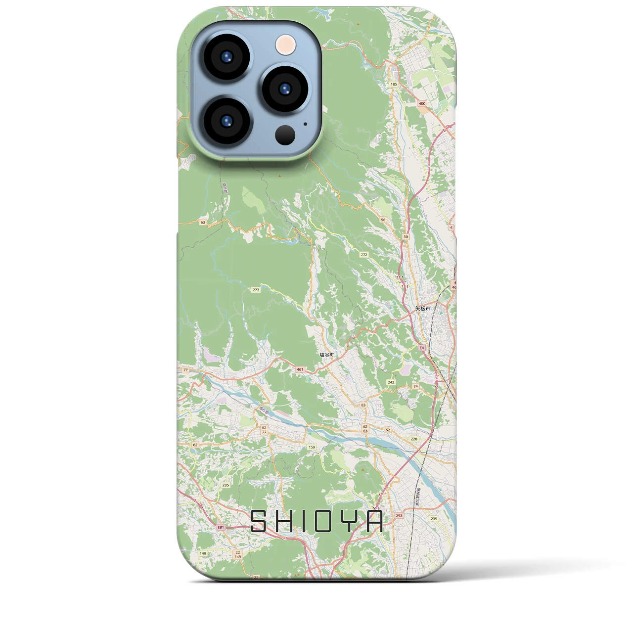 【塩谷(栃木県)】地図柄iPhoneケース(バックカバータイプ)