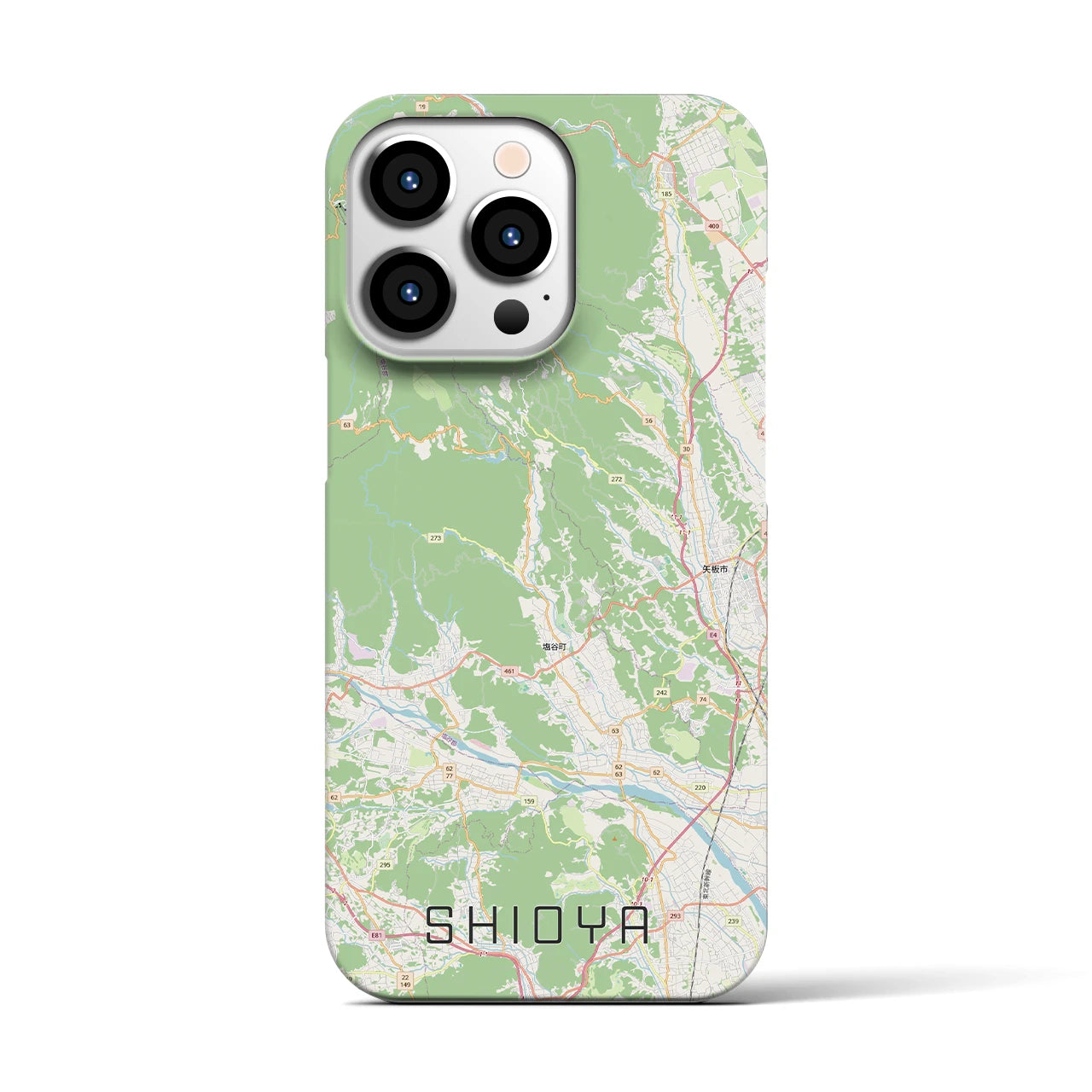 【塩谷(栃木県)】地図柄iPhoneケース(バックカバータイプ)