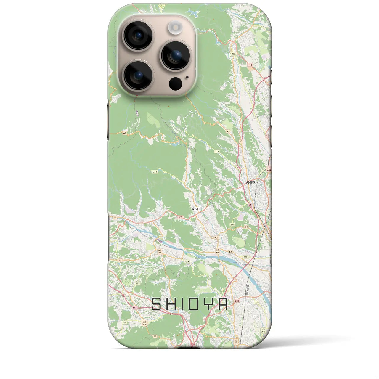 【塩谷(栃木県)】地図柄iPhoneケース(バックカバータイプ)