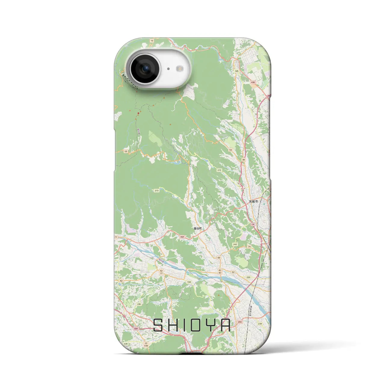 【塩谷(栃木県)】地図柄iPhoneケース(バックカバータイプ)