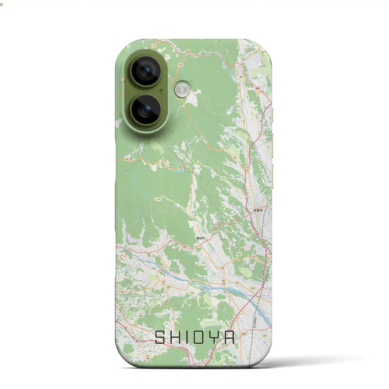 【塩谷(栃木県)】地図柄iPhoneケース(バックカバータイプ)