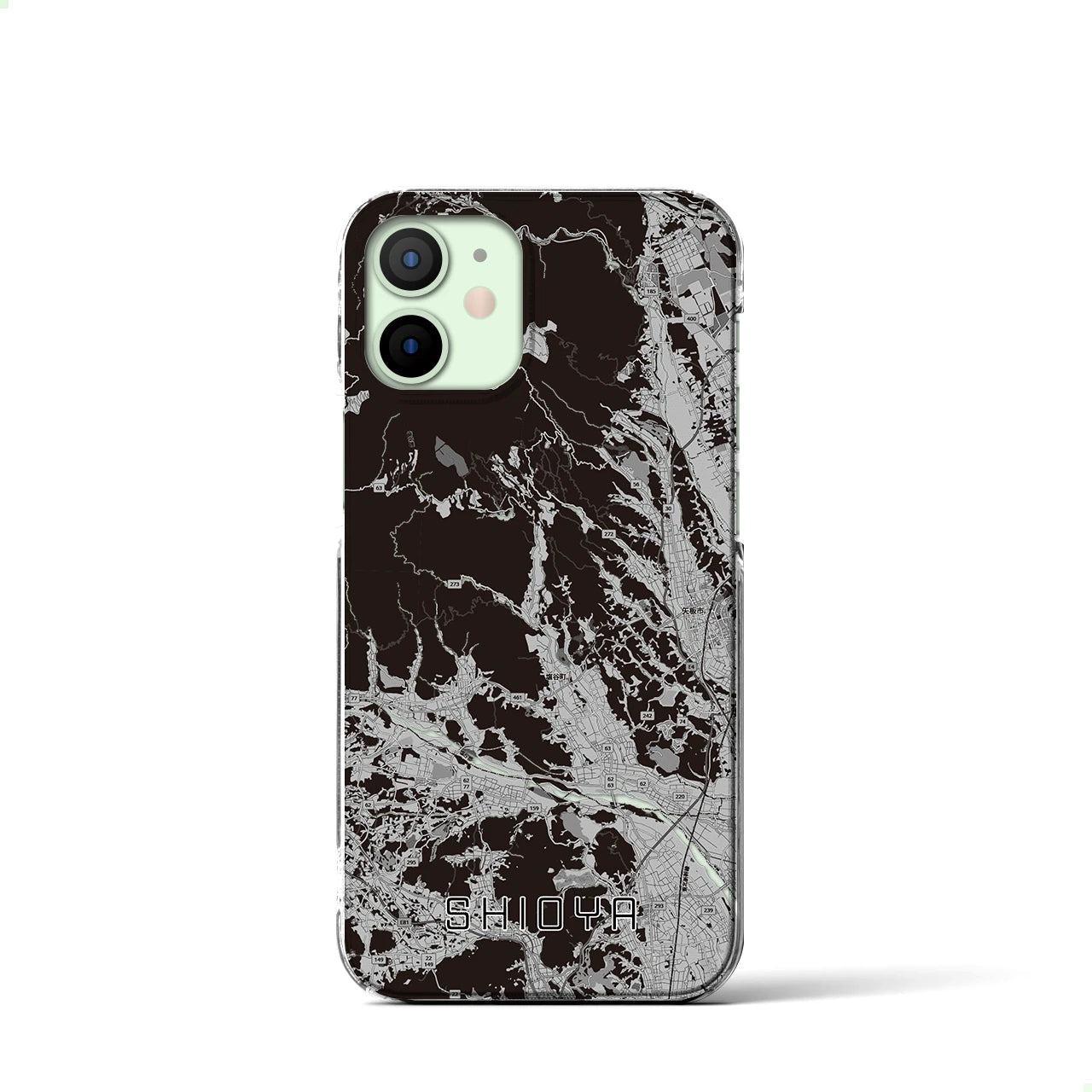 【塩谷(栃木県)】地図柄iPhoneケース(クリアタイプ)