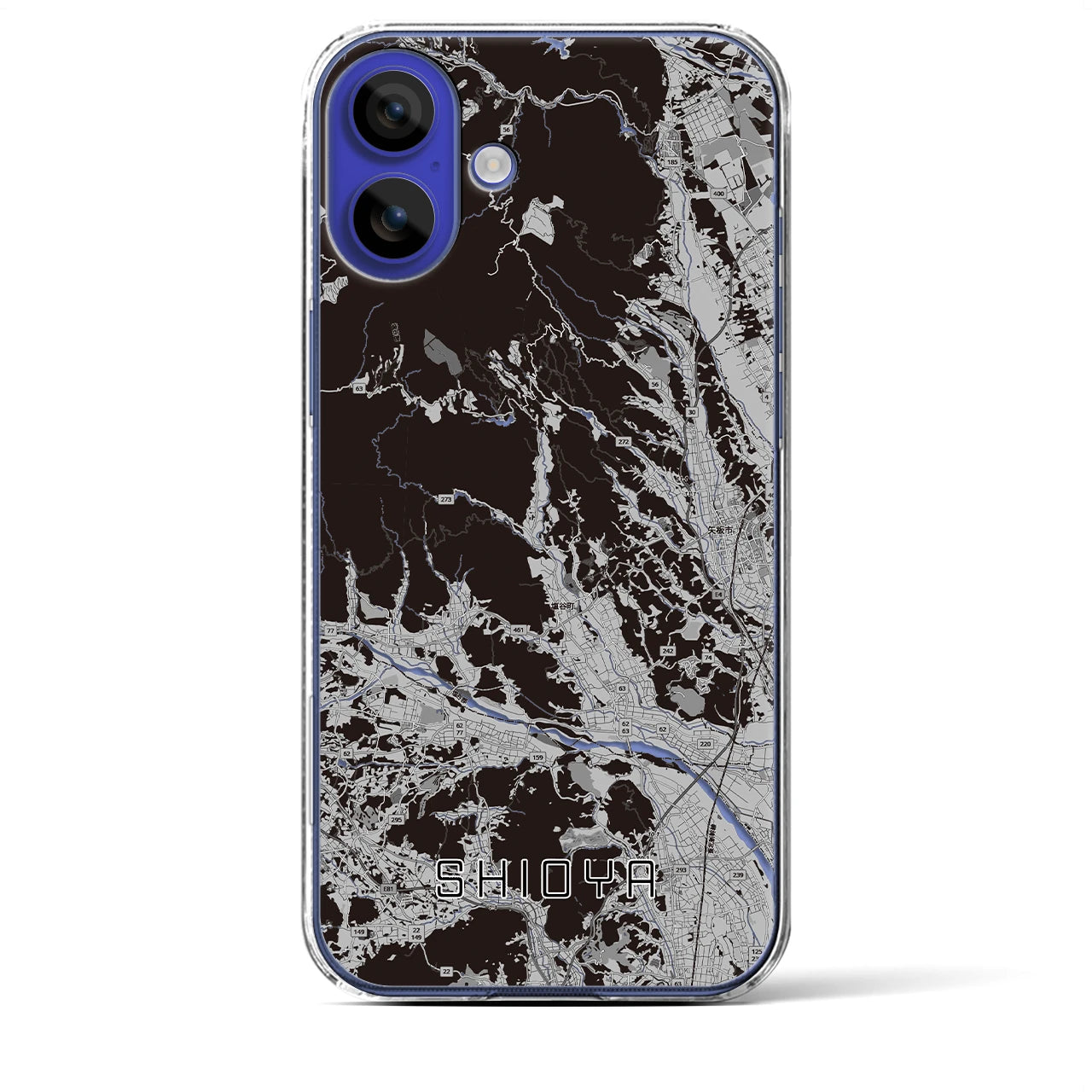 【塩谷(栃木県)】地図柄iPhoneケース(クリアタイプ)