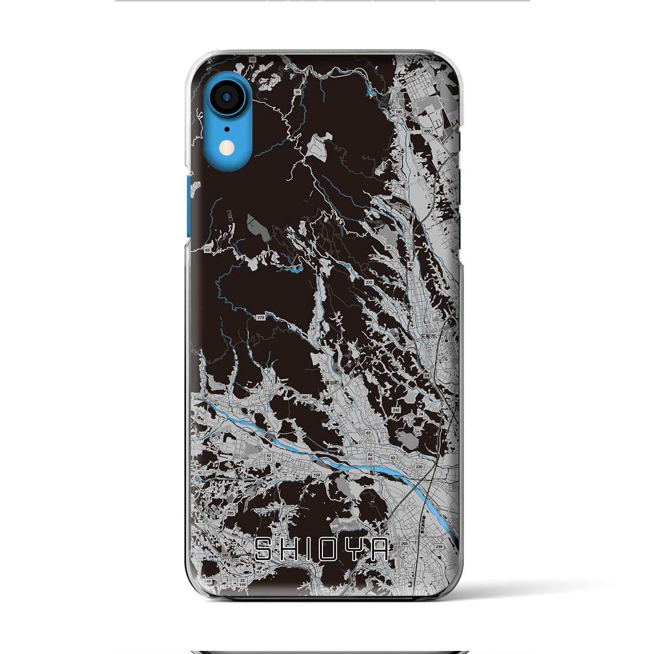 【塩谷(栃木県)】地図柄iPhoneケース(クリアタイプ)