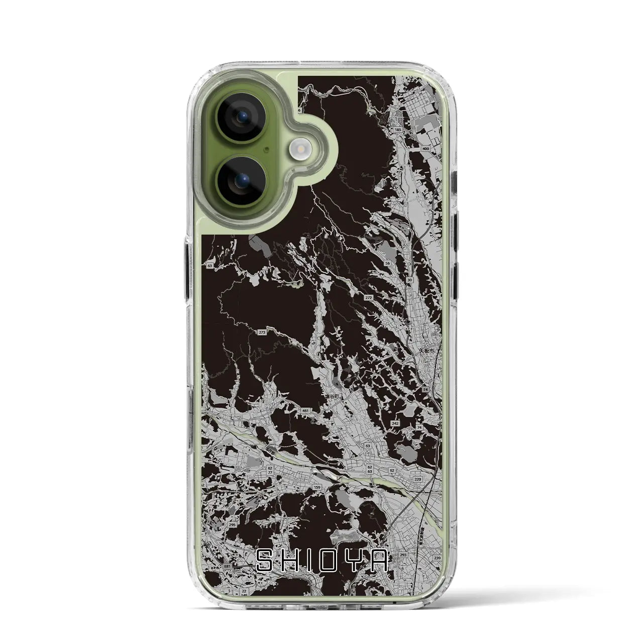 【塩谷(栃木県)】地図柄iPhoneケース(MagSafeタイプ)